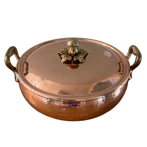 Cu Artigiana - Luxury Copper Vegetable Pot with Lid - Picture 1 of 4